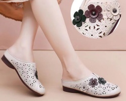 日系軟底鏤空鞋