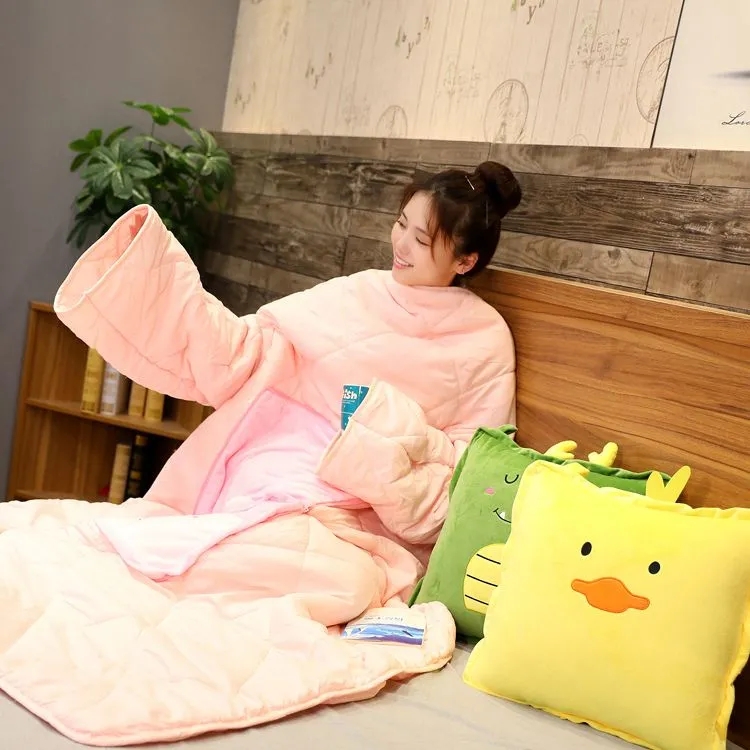 懶人抱枕被